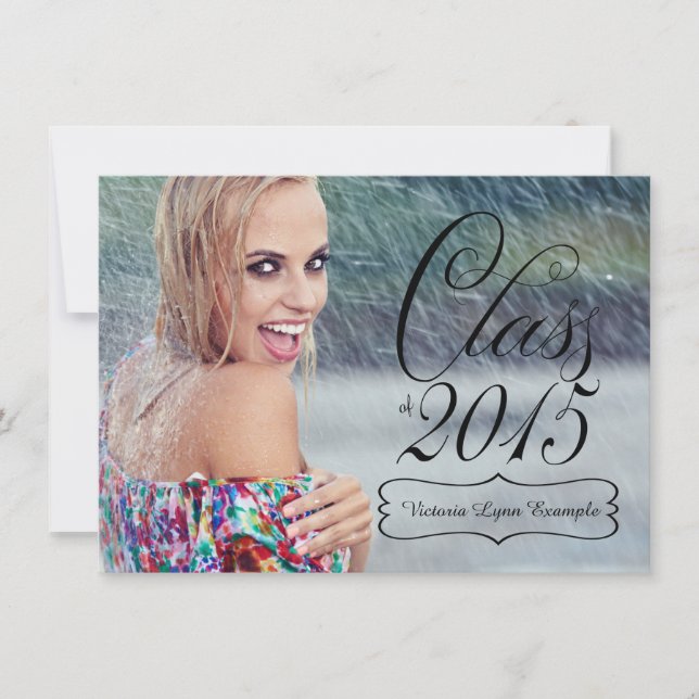 Girls Class of 2015 Abschluss Einladung (Vorderseite)