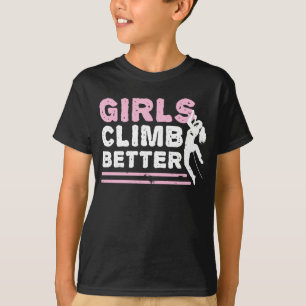 Girls Climb Better Outdoor Mountainbike T-Shirt