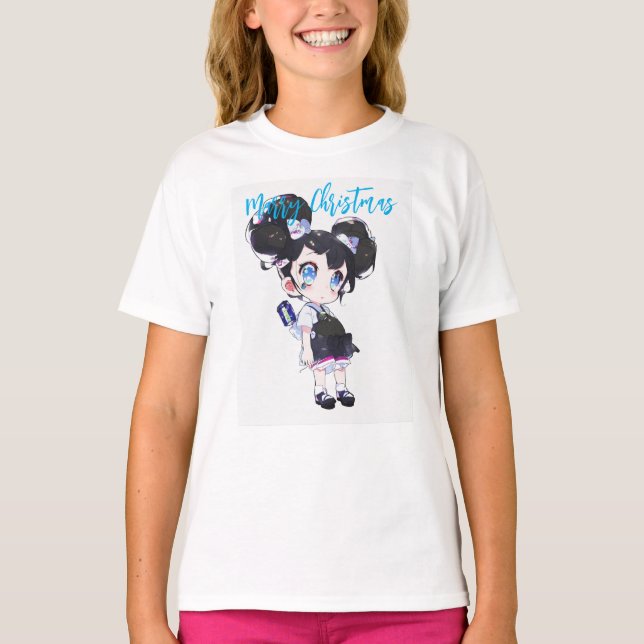 Girls Closing Template Cartoon Girls Kinder T - Sh T-Shirt (Vorderseite)