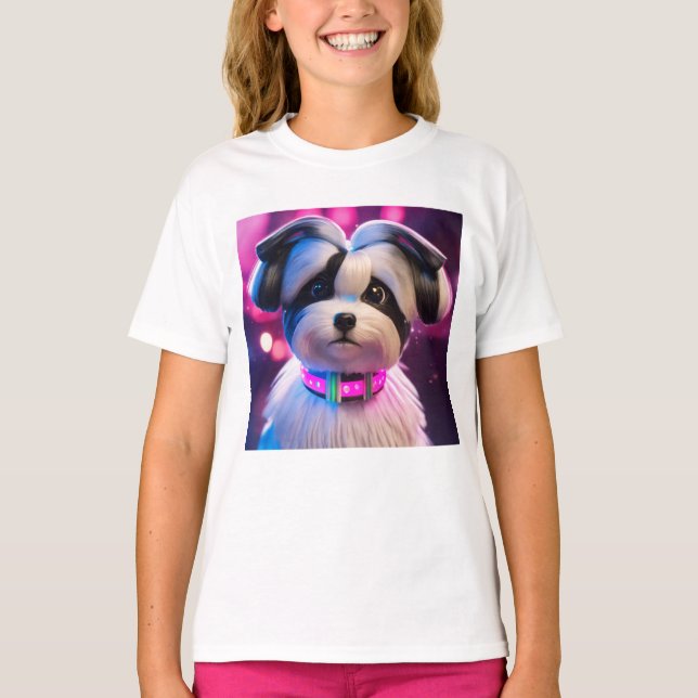 Girls Closing Template Pappy Girls Kinder T - Shir T-Shirt (Vorderseite)