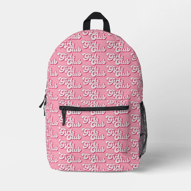 Girls Club Bedruckter Rucksack (Vorderseite)