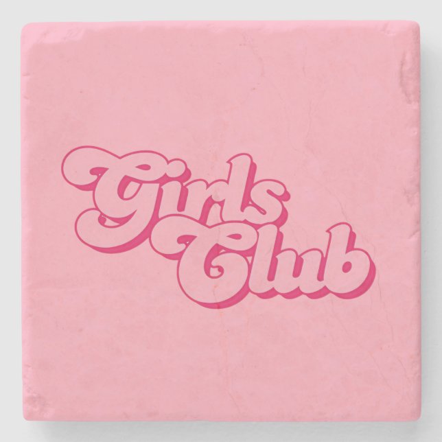 Girls Club Stone Coaster Steinuntersetzer (Vorderseite)