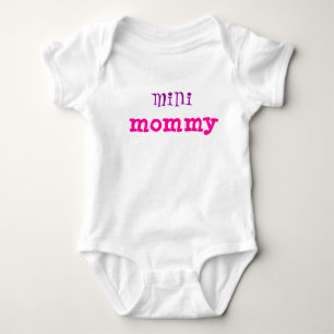 Girl's Cotton Jersey Säugling Strampler Mini Mommy