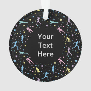 Girls Cross Country, Track Field, Marathon Runner Ornament