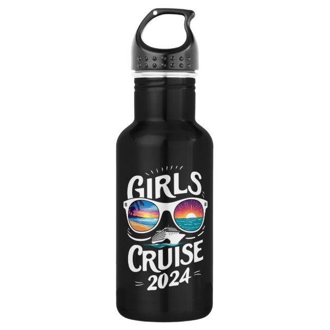 Girls Cruise Trip 2024 Urlaub Liebhaber Edelstahlflasche (Vorderseite)