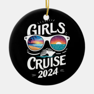 Girls Cruise Trip 2024 Urlaub Liebhaber Keramik Ornament