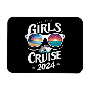 Girls Cruise Trip 2024 Urlaub Liebhaber Magnet