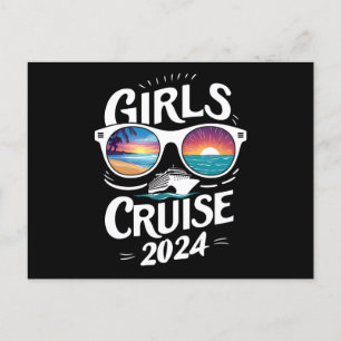 Girls Cruise Trip 2024 Urlaub Liebhaber Postkarte