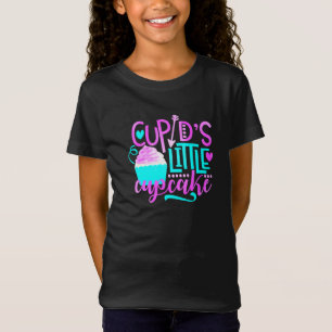 Girls Cupids kleine Cupcake Valentinstag T-Shirt