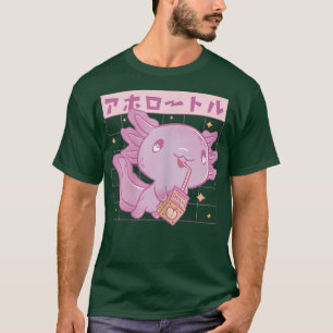 Girls Cute Japanese Cartoon Kawaii Aolotl Anime Mi T-Shirt