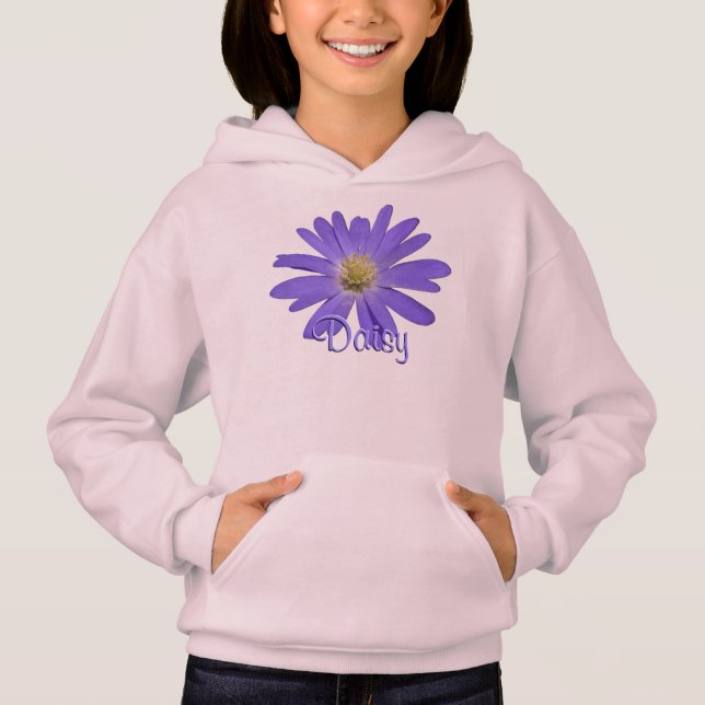 Girl's Daisy Hoodie Sweatshirt Custom Daisy Hoodie (Vorderseite)