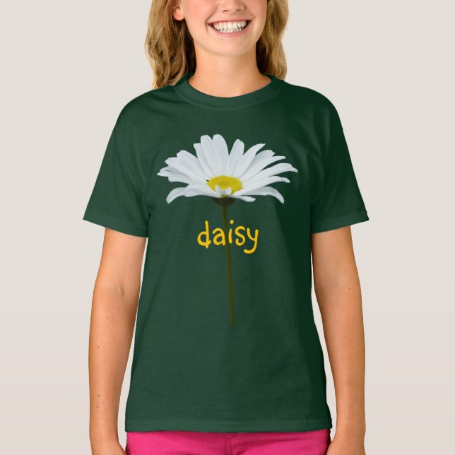 Girl's Daisy T - Shirt Bio Custom Daisy Shirt (Vorderseite)