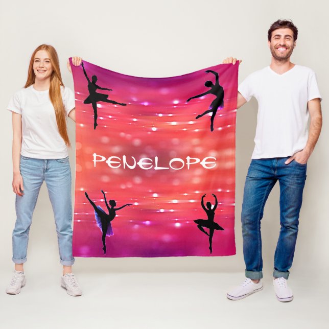 Girls Dance Custom Fleece Blanket (Beispiel)
