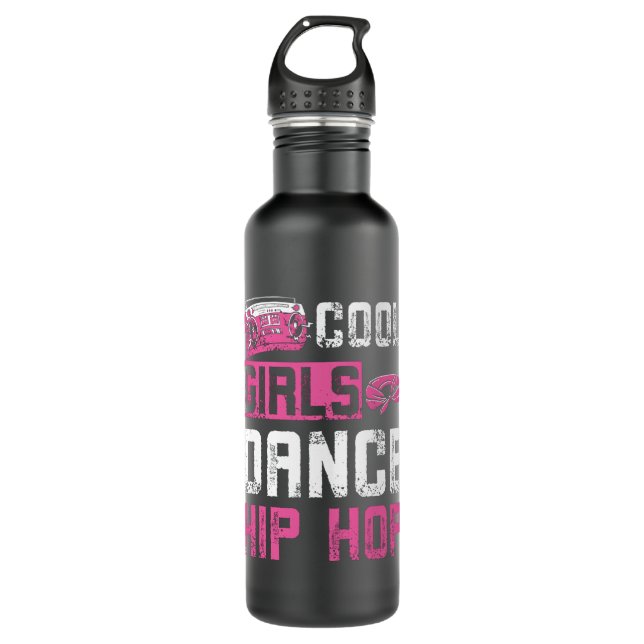 Girls Dance Hip Hop Edelstahlflasche (Vorderseite)