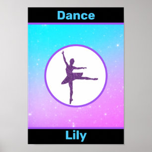 Girls Dance Pastel Personalisiert Poster
