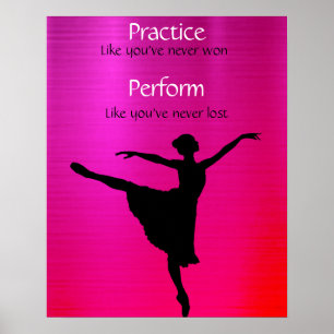 Girls Dance Practice Ermutigung Poster