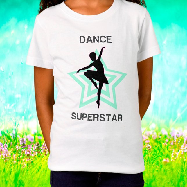 Girls Dance Superstar Ballerina T - Shirt (Von Creator hochgeladen)