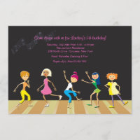 Girls Dancing Party Einladung (Custom)