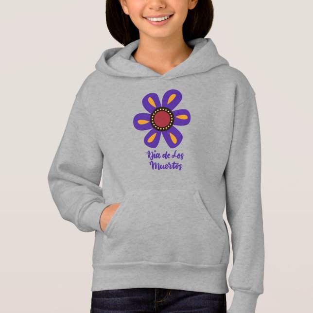 Girls Dia De Los Muertos Hoodie (Vorderseite)