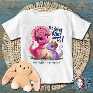 Girls Dinosaurier Meine großen Tante Lieben Baby T-shirt