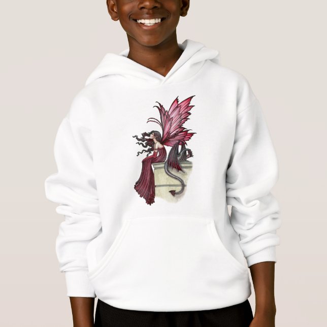 Girls Fairy Dragon Sweatshirt von Molly Harrison (Vorderseite)