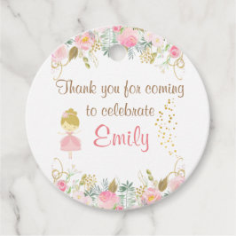 Girls Feengarten Geburtstagsparty Geschenkanhänger