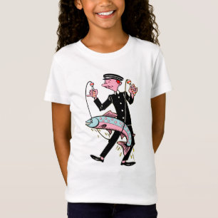 Girl's Fine Jersey fish T - Shirt