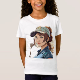 Girl's Fine Jersey Golf T - Shirt