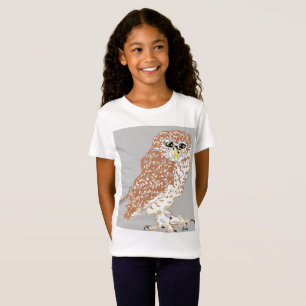 Girls' Fine Jersey T - Shirt Gepunktet Owl