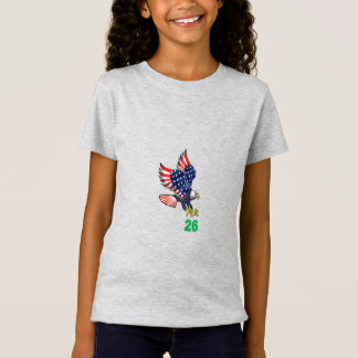 Girls' Fine Jersey T-Shirt  heather TOP  FLIGHT 26