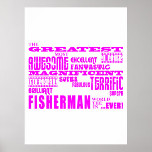Girls Fishermen : Pink Bester Fischer Poster