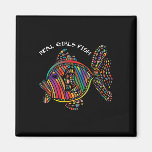 Girls Fishing Clothes Real Girls Fish Magnet