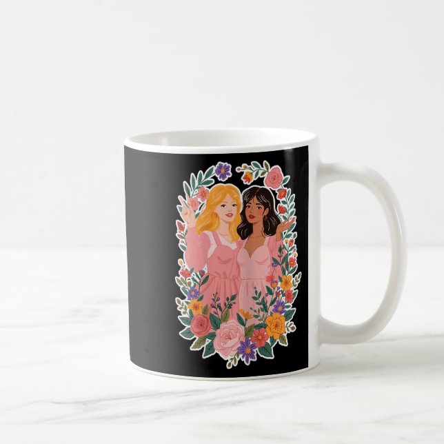 Girls Friendship Bloom Ies Sisterhood Together Lau Kaffeetasse (Rechts)