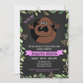 Girls Fun Baby Shower Einladung