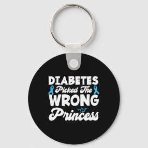 Girls Fun Diabetes hat die falsche Prinzessin T1d  Schlüsselanhänger
