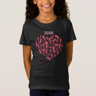 Girls Fußball Herz - Frauen Spieler T-Shirt