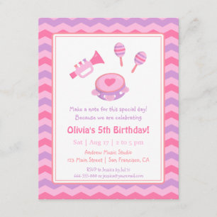 Girls Geburtstagsparty Einladung