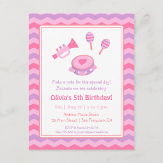 Girls Geburtstagsparty Einladung