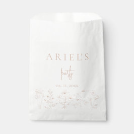 Girls Geburtstagsparty floral elegant personalisie Geschenktütchen