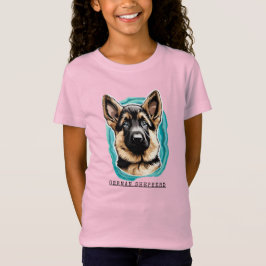 Girl's German Shepherd T - Shirt
