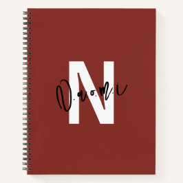 Girls’ Gift – Personalized Letter “N” Name Naomi Notizbuch