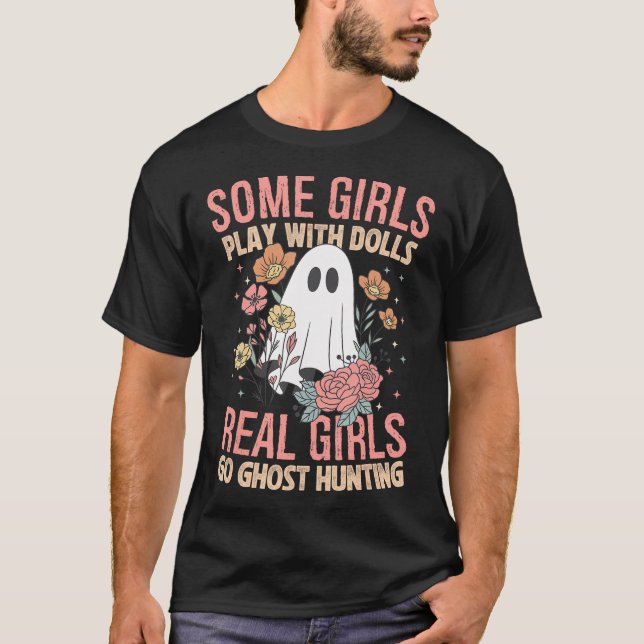 Girls Go Geist Jagd Paranormale Adventure Ghost T-Shirt (Vorderseite)