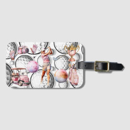 Girls Go Golfing Gepäckanhänger