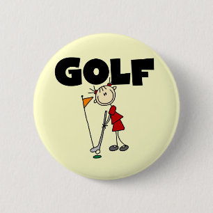 Girls GOLF T-Shirts und Geschenke Button