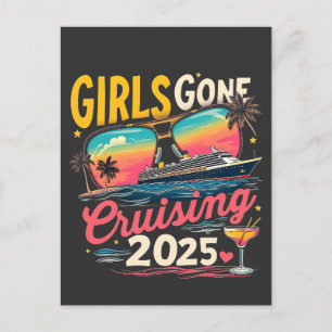 Girls Gone Cruising 2025 Reisen Girls Trip Postkarte