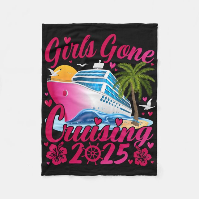 Girls Gone Cruising 2025 Women Cruise Vacation  Fleecedecke (Vorderseite)