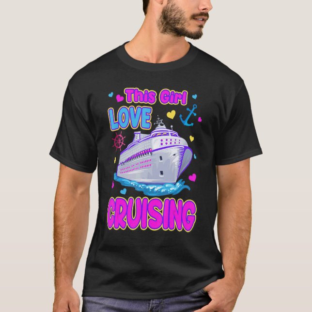 Girls Gone Cruising Cruise Ship Vacation T-Shirt (Vorderseite)