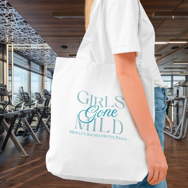 Girls Gone Mild - Custom Bachelorette Design Tragetasche (Girls Gone Mild tote bag with modern font – perfect for bridesmaid proposals or bridal celebrations!)