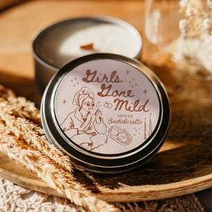 Girls Gone Mild Junggeselinnen-Abschied Favorits Runder Aufkleber