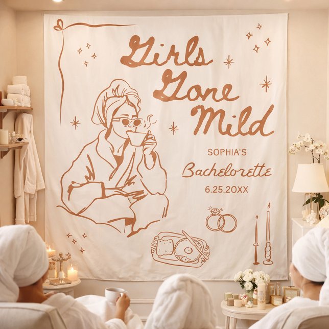 Girls Gone Mild Junggeselinnen-Abschied Tapestry B Wandteppich (Von Creator hochgeladen)